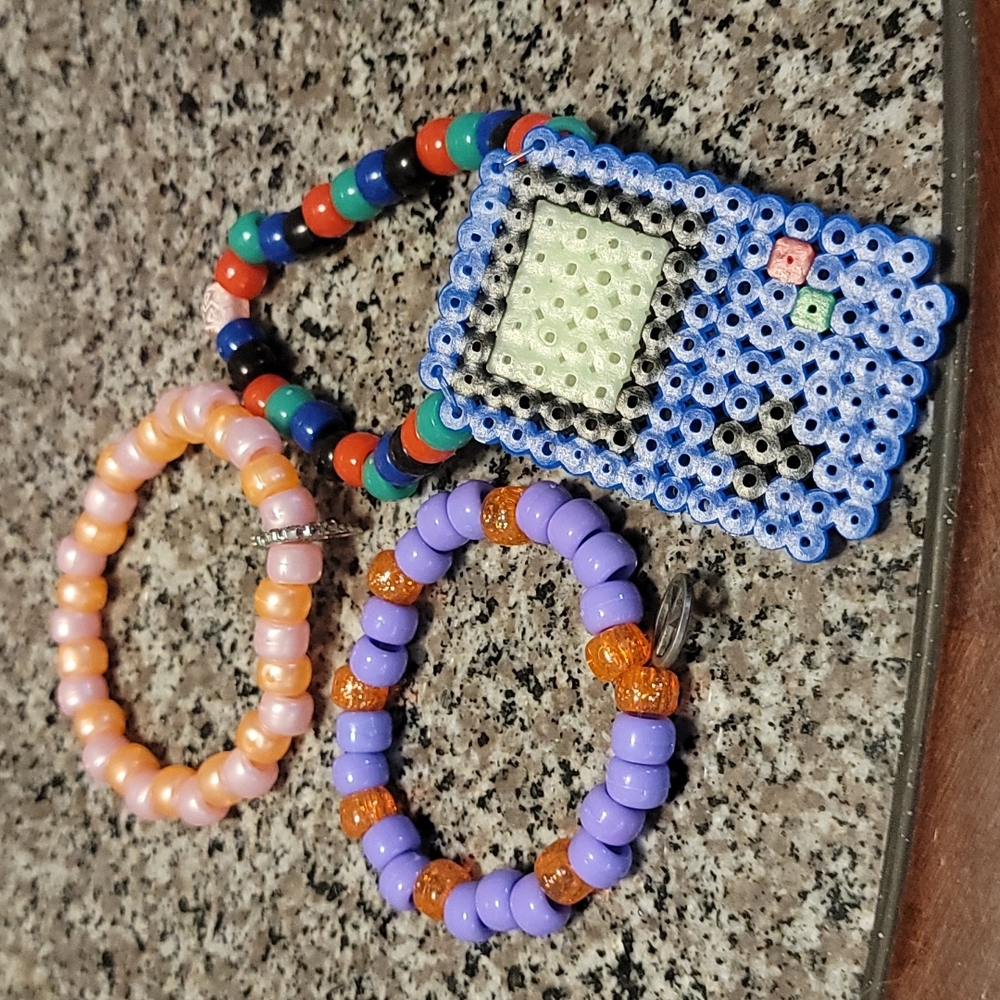 Kandi perler rave bracelets
